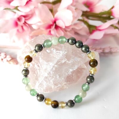 Luck and Abundance lithotherapy bracelet in natural stones