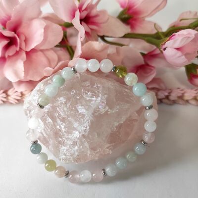 Love lithotherapy bracelet in natural stones