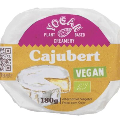 CAJUBERT tipo Camembert, 180g - Alternativa vegana e biologica di anacardi al Camembert