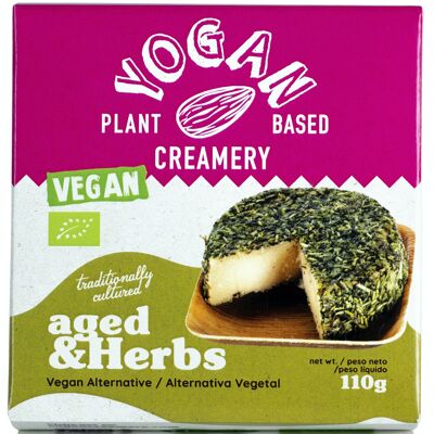 Cheese Almond & Cashew matured - Aged Herbs Vegan Cheese, 110g