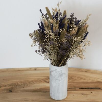 Vase pour fleurs séchées marbré