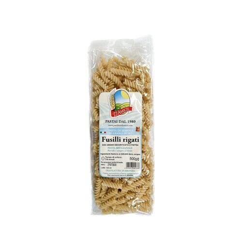 Pâtes à la semoule de blé dur - Fusilli rigatti (500 g)