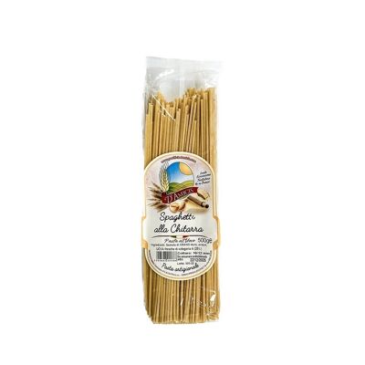 Pâtes à la semoule de blé dur - Spaghetti alla chitarra all'uovo - Spaghetti artisanale aux oeufs   (500g)