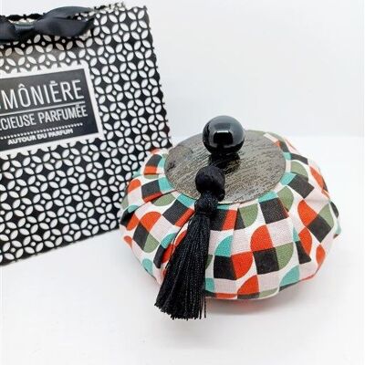Aumônière Vintagraphic rouge- Santal Mysore