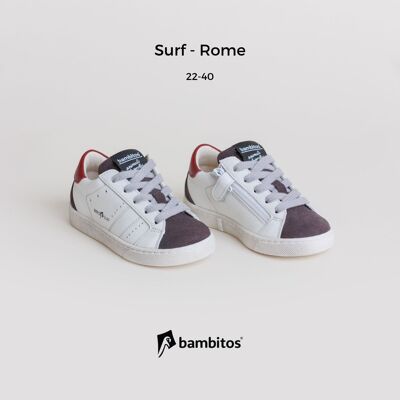SURF - Rome (baskets décontractées avec fermeture éclair à l'intérieur)