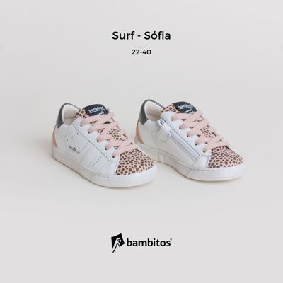 SURF - Sófia (baskets décontractées avec fermeture éclair à l'intérieur)