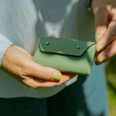 Coin Purse/Business Card Case - Recycled Leather