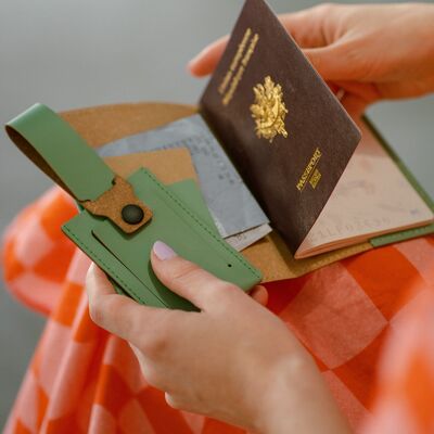Porta passaporto - Pelle riciclata