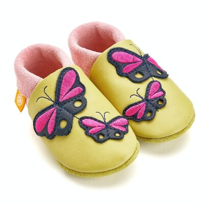 Hausschuhe für Kinder - Zitronella der Schmetterling