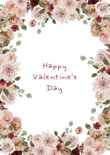 " Happy Valentine's day " Carte et enveloppe kraft 3
