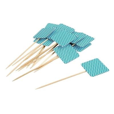 Pack of 50 toothpicks with flag for aperitif Fackelmann Eco Friendly
