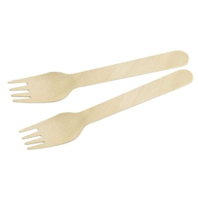 Set of 30 Fackelmann Move disposable wooden forks