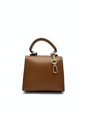 Mini sac à main en cuir véritable, Made in Italy, art. 7022.466 2