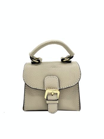 Mini sac à main en cuir véritable, Made in Italy, art. 7022.466 8
