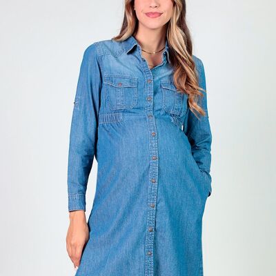 Denim Maternity Dress