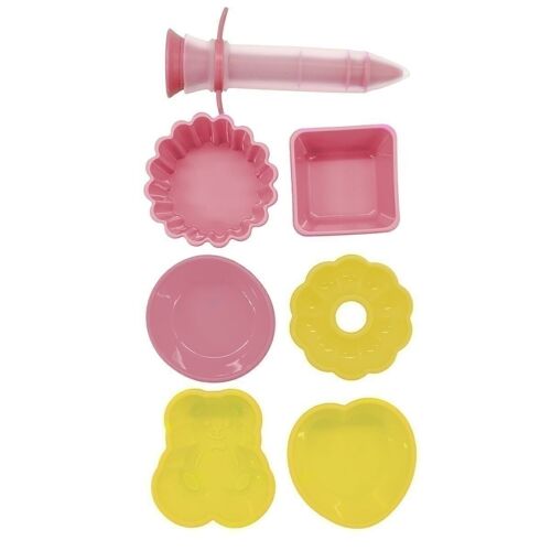 Set de 7 ustensiles de pâtisserie avec stylo de décoration et mini moules Fackelmann Mini Monsters