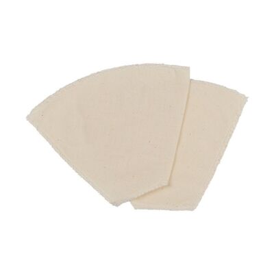 Set of 2 reusable cotton coffee filters Fackelmann