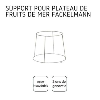 Support pour plateau de fruits de mer en inox Fackelmann 4