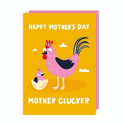 Confezione da 6 biglietti per la festa della mamma Clucker