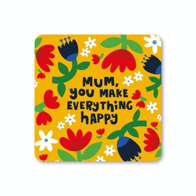 Lot de 6 sous-verres Everything Happy Mother's Day