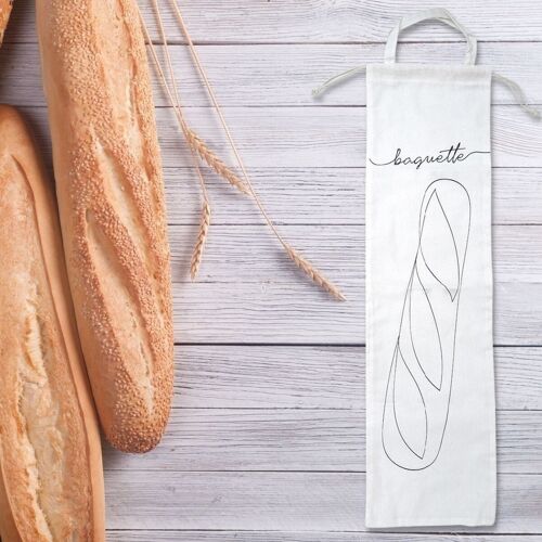 Sac de conservation pour baguette de pain en coton Fackelmann Eco Friendly