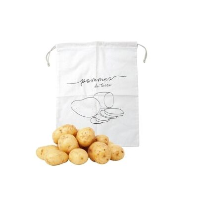 Fackelmann - Borsa ecologica per patate in cotone