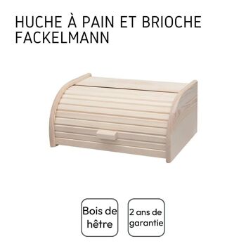 Huche à pain en bois Fackelmann Boissellerie 3