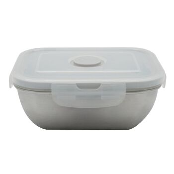 Lunch box inox 400 ml allant au microonde avec couvercle Fackelmann 1