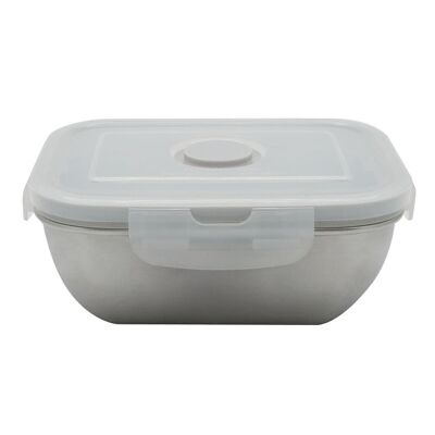 Stainless steel lunch box 400 ml microwaveable with Fackelmann lid