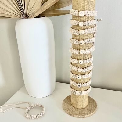 Macrame letter bracelet - NAMA