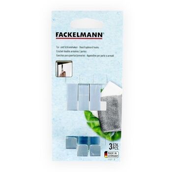 Lot de 3 crochets pour porte et placard Fackelmann Tecno 2