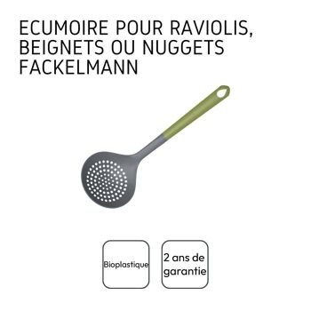 Ecumoire de cuisine en bioplastique 34 cm Fackelmann Gamme Zéro 2