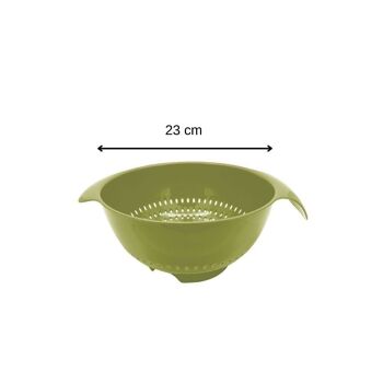 Passoire en plastique vert 23 cm de diamètre Fackelmann Zéro 2