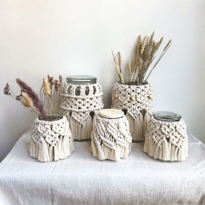 macrame vases