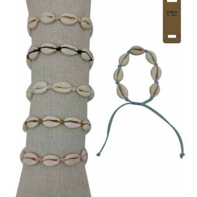 Bracelets coquillage Cauri - Lot de 35