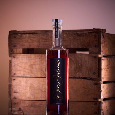 Raspberry Cocoa Arranged Rum: the kept promise of a colorful marriage