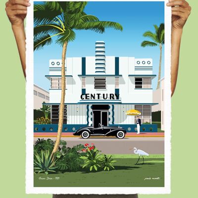 CARTEL 40x50 cm PAULO MARIOTTI OCEAN DRIVE