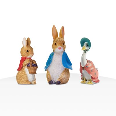 Ensemble de décoration de gâteau de luxe Beatrix Potter™ Peter Rabbit™ avec Jemima et Flopsy