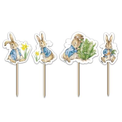 Stuzzicadenti per cupcake Beatrix Potter™ Peter Rabbit™ Spring Meadow