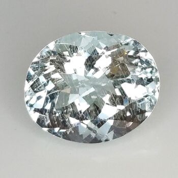 Aigue-marine 5.05ct taille ovale 12.1x10.0mm 4