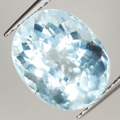 Aigue-marine 4.52ct taille ovale 11.6x9.2mm