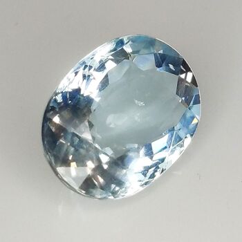 Aigue-marine 5.34ct taille ovale 13.2x10.1mm 6