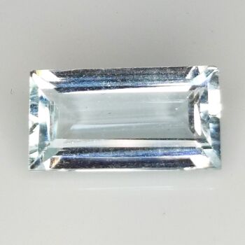 Aigue-marine 4.95ct coupe rectangulaire 15.1x8.1mm 4
