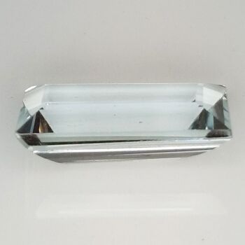 Aigue-marine 4.95ct coupe rectangulaire 15.1x8.1mm 6