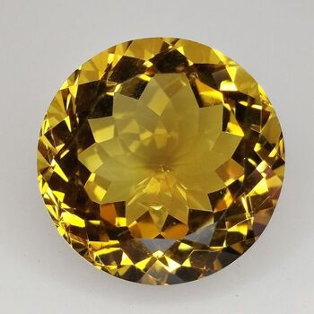 14.18ct Citrine coupe ronde 16mm 1
