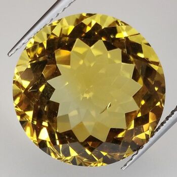 14.18ct Citrine coupe ronde 16mm 4