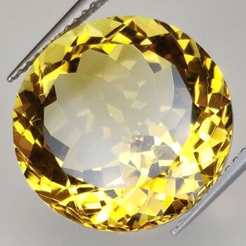 14.18ct Citrine coupe ronde 16mm 6