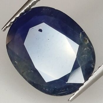 Saphir Bleu 3.78ct taille ovale 12.1x9.6mm 2