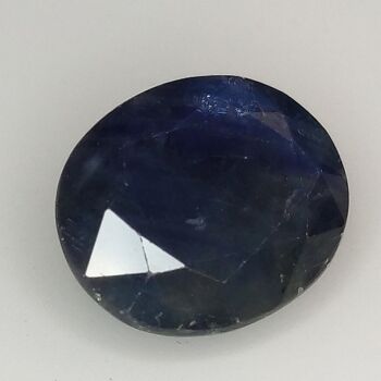 Saphir Bleu 8.42ct taille ovale 12.9x10.4mm 4