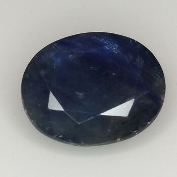 Saphir Bleu 8.42ct taille ovale 12.9x10.4mm 5